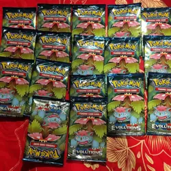 Pokemon TCG Evolutions Booster Packs 20x Venusaur Art Sealed English - Image 3