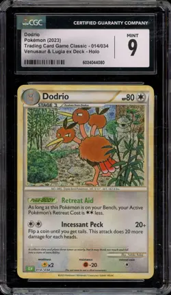 Pokemon Dodrio Classic Venusaur & Lugia ex Deck Holo #014 CGC 9 Mint - Image 1