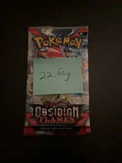 VERY HEAVY! 22.62 Gram Obsidian Flames Pokemon TCG Factory Sealed Booster Pack! - Image 3