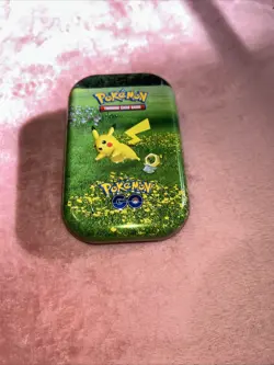 Pokemon Go Empty Pikachu Tin Nintendo TCG Card Game Meltan Trading Company L3 - Image 1