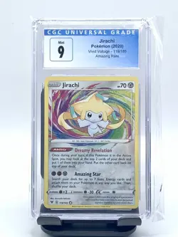 Jirachi Amazing Rare #119/185 - 2020 Pokemon SWSH - Vivid Voltage - CGC 9 Mint - Image 1