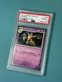 SWIRL Kadabra PSA 10 Holo 151 Promo 064/165 Alakazam ex Box Pokemon Card - Image 3