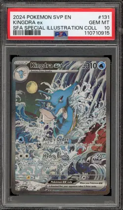 Pokemon Kingdra ex SFA Special Illustration Coll. Promo SVP EN 131 PSA 10 - Image 1