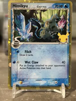 Pokemon TCG Mimikyu Delta Species SWSH136 SWSH: Sword & Shield Promo 70HP Holo - Image 1