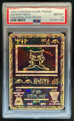2000 Pokemon Movie Promos Ancient Mew #NNO PSA 8 - Image 1