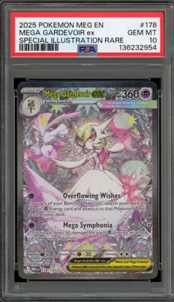 Pokemon Mega Gardevoir ex Mega Evolution Special Illustration Rare #178 PSA 10 - Image 1