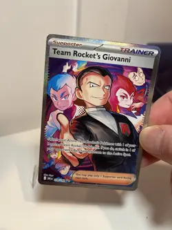 Team Rocket’s Giovanni 238/182 Sir Destined SIR Pokemon TCG NM near mint - Image 3