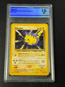 Pikachu 2000 Neo Genesis 70/111 CC&G 7.5 Pokemon - Image 1