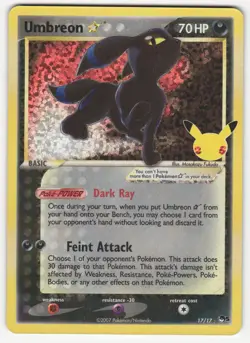 Umbreon Star 17/17 Celebrations: Classic Collection Holo - Image 1