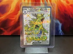 2023 Pokemon TCG Tyranitar ex 211 OBF Full Art Ultra Rare NM Pack Fresh 🐦‍🔥 - Image 1