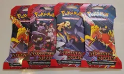 Destined Rivals Sleeved Booster Pack Art Set (4) SV10 Pokemon TCG Sealed x4 - Image 1