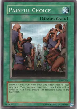 1996 TCG UNLIMITED PAINFUL Choice HOLO RARE #MRL-049 - Image 1