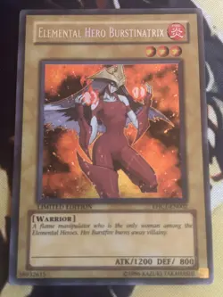 Yugioh: Elemental Hero Burstinatrix - EHC1-EN002 Limited Edition Secret Rare MP - Image 1