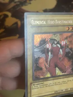 Yugioh: Elemental Hero Burstinatrix - EHC1-EN002 Limited Edition Secret Rare MP - Image 3