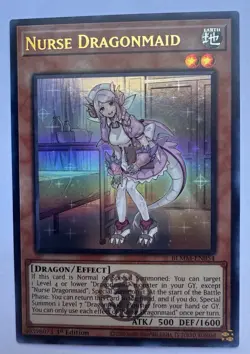 Nurse Dragonmaid BLMM-EN054 Battles of Legend: Monster Mayhem 1st Edition Yugioh - Image 1