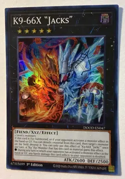 K9-66X "Jacks" - DOOD-EN047 - SUPER Rare - 1st Ed. - NM/M Yugioh - Image 1