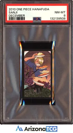 One Piece 2010 Sanji December One Piece Hanafuda PSA 8 - Image 1