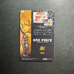 S1406 Very Rare Nami 004 Japanese One Piece Memorial Log Card Bandai - Image 2