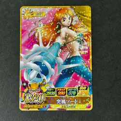 S4702 Nami R HOLO Japanese One Piece Berry Match Carddass Card J22 - Image 1