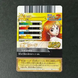 S4702 Nami R HOLO Japanese One Piece Berry Match Carddass Card J22 - Image 2