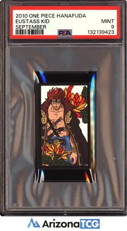 One Piece 2010 Eustass Kid September One Piece Hanafuda PSA 9 - Image 1