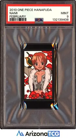One Piece 2010 Nami February One Piece Hanafuda PSA 9 - Image 1