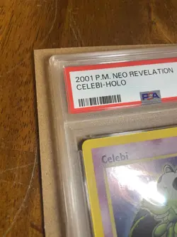 Pokemon TCG Celebi Neo Revelation Holo Rare Card 3/64 PSA 7 - Image 3