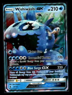 Wishiwashi GX - 38/145 - Ultra Rare - Guardians Rising - Pokemon Card NM- - Image 1