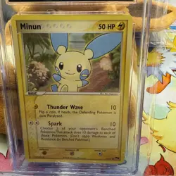 CGC Pristine 10 Minun 2004 Japanese POP Series 1 #12/17 Pokemon Card - Image 2