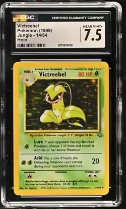 CGC 7.5 Victreebel 1999 Jungle 14/64 Holo Pokemon Card - Image 1
