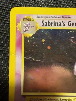 Pokemon TCG Sabrina's Gengar Gym Challenge Holo 14/132 Damaged Condition Card - Image 2