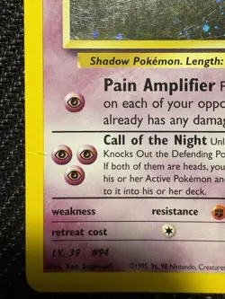 Pokemon TCG Sabrina's Gengar Gym Challenge Holo 14/132 Damaged Condition Card - Image 5