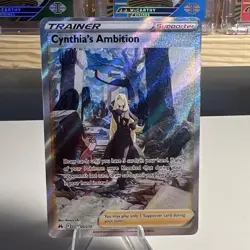Pokemon Cynthia's Ambition GG60/GG70 Crown Zenith Ultra Rare Holo Trainer Card - Image 1