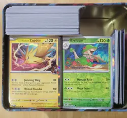 Pokemon 300+ Card Lot! Tin Included! - Image 2