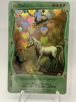 (bs-BABY-S28) S28/37 PETAL Bella Sara BABY BELLA SERIES Foil/Shiny Card - Image 1