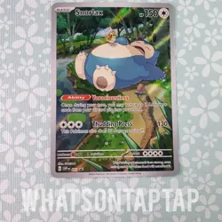 Pokemon Card Snorlax 051 Black Star Promo Scarlet Violet Pokemon 151 ETB LP - Image 1
