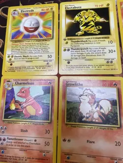 Vintage Pokemon Card Lot (12) Original WOTC Base Set Some 1st Edition Shadowless - Image 2