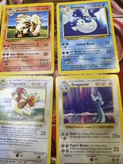 Vintage Pokemon Card Lot (12) Original WOTC Base Set Some 1st Edition Shadowless - Image 3