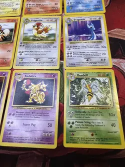 Vintage Pokemon Card Lot (12) Original WOTC Base Set Some 1st Edition Shadowless - Image 5