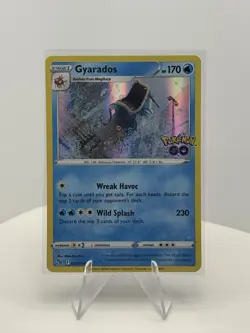 Pokemon Card TCG Gyarados HOLO Rare 22/78 Pokemon GO Nm - Image 1