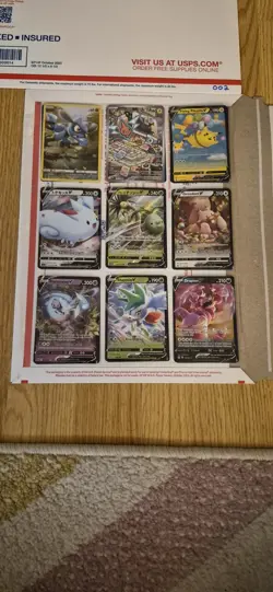 pokemon card binder collection lot english 54 Cards ex,v,full art,reverse. #002 - Image 1