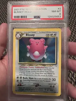 PSA 8 Pokemon 2001 Neo Revelation Blissey Holo #2 - Image 1