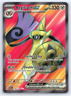 Aegislash ex 230/182 - Pokemon Paradox Rift - Ultra Rare - NM - Image 1