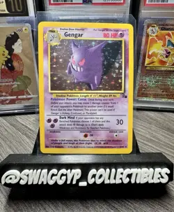◓Gengar 5/62 Fossil 1998 - Pokemon TCG WOTC Unlimited Holo Rare*NM◓ - Image 1