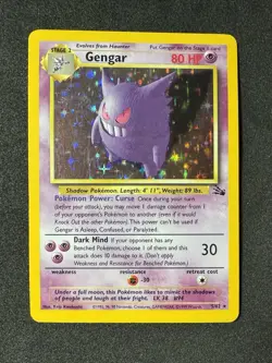 ◓Gengar 5/62 Fossil 1998 - Pokemon TCG WOTC Unlimited Holo Rare*NM◓ - Image 2