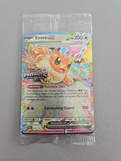Pokemon TCG Eevee ex - 075/131 (Prismatic Evolutions Stamp) Promo Card SEALED - Image 1