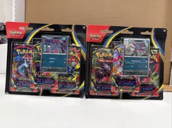Pokemon Phantasmal Flames ME02 -Set of 2- Sneasel/Weavile 3-Pack Blister Sealed - Image 1
