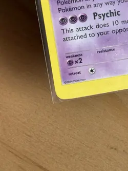 Meowstic XY Flashfire Pokemon Card 43/106 MISPRINT MISCUT Alignment Dot Error - Image 3