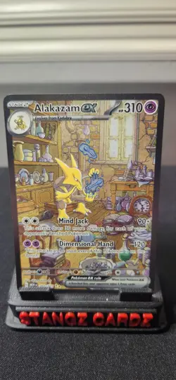 Pokemon TCG Alakazam EX 201/165 Special Illustration Rare Scarlet and Violet 151 - Image 1