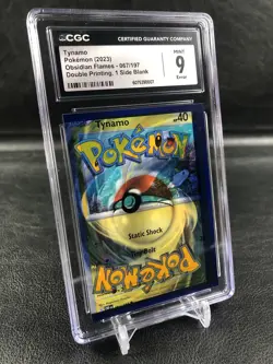 Pokemon TCG - Tynamo 067/197 OBF - CGC 9 Error - Double Printing 1 Side Blank - Image 4